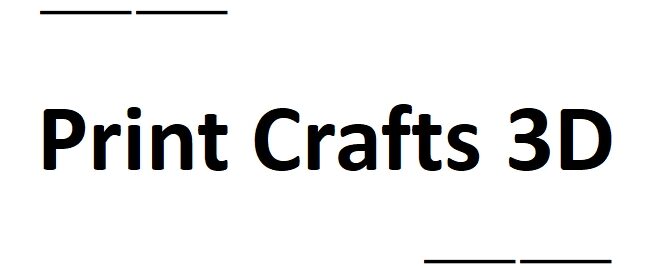 This is a website about 3D printing and crafts.