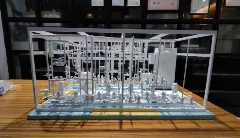 3D printing technology to create miniature models of factories